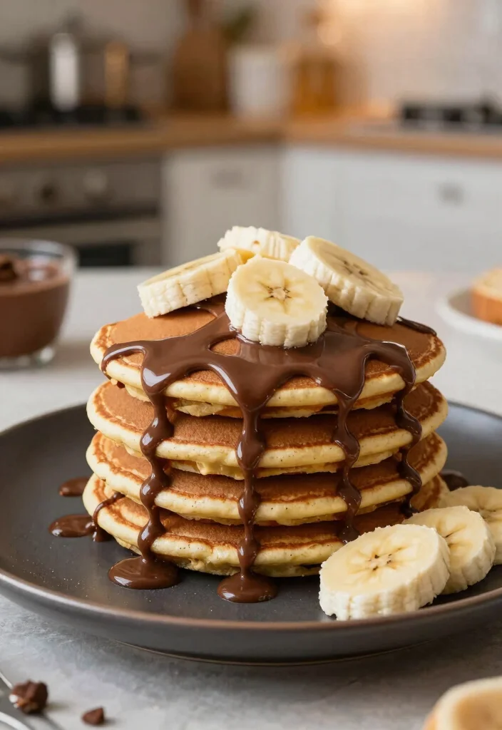 18 Pancake and Waffle Mix Recipes for Soft, Crispy Results - 10. Nutella Swirl Pancakes 1