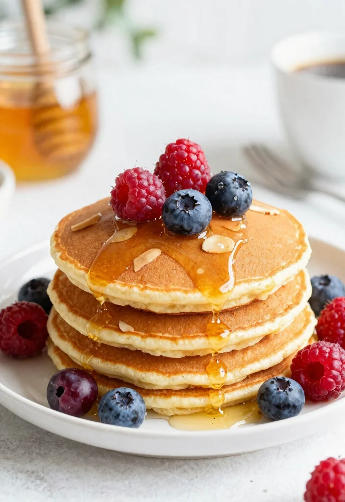 18 Pancake and Waffle Mix Recipes for Soft, Crispy Results - 17. Honey Almond Pancakes 1
