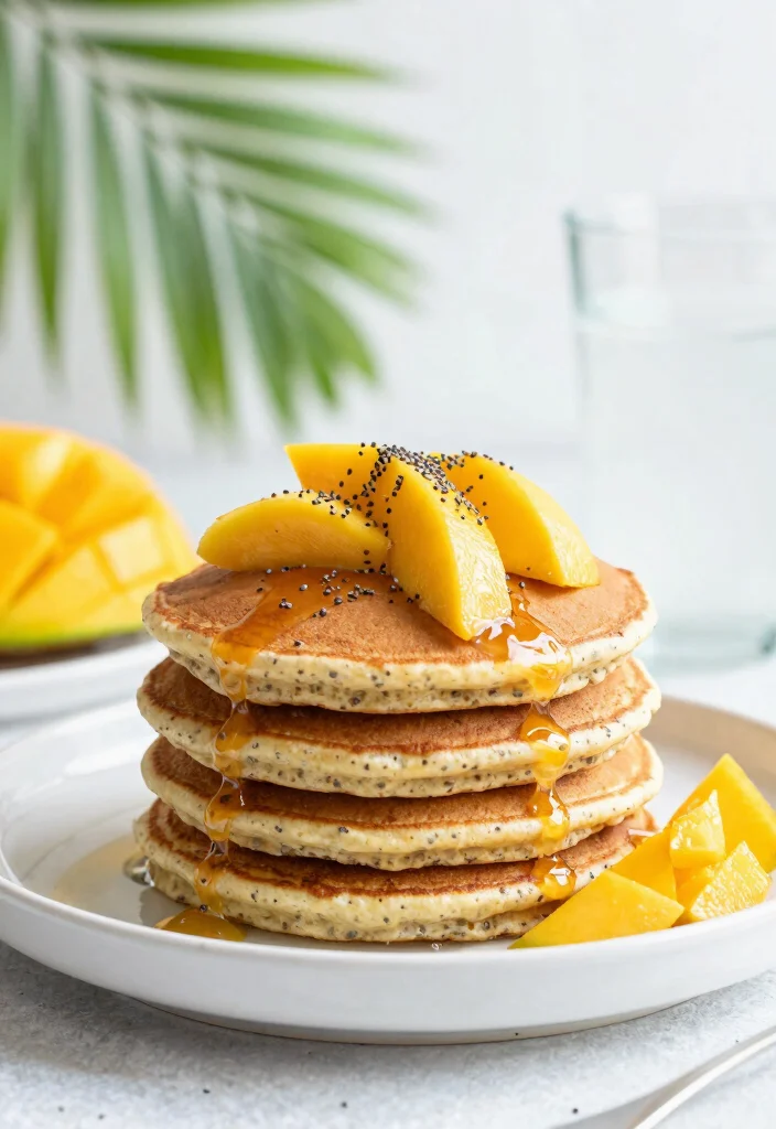 18 Protein Pancake Recipes With Protein Powder for Healthy Mornings - 11. Coconut Chia Protein Pancakes 1