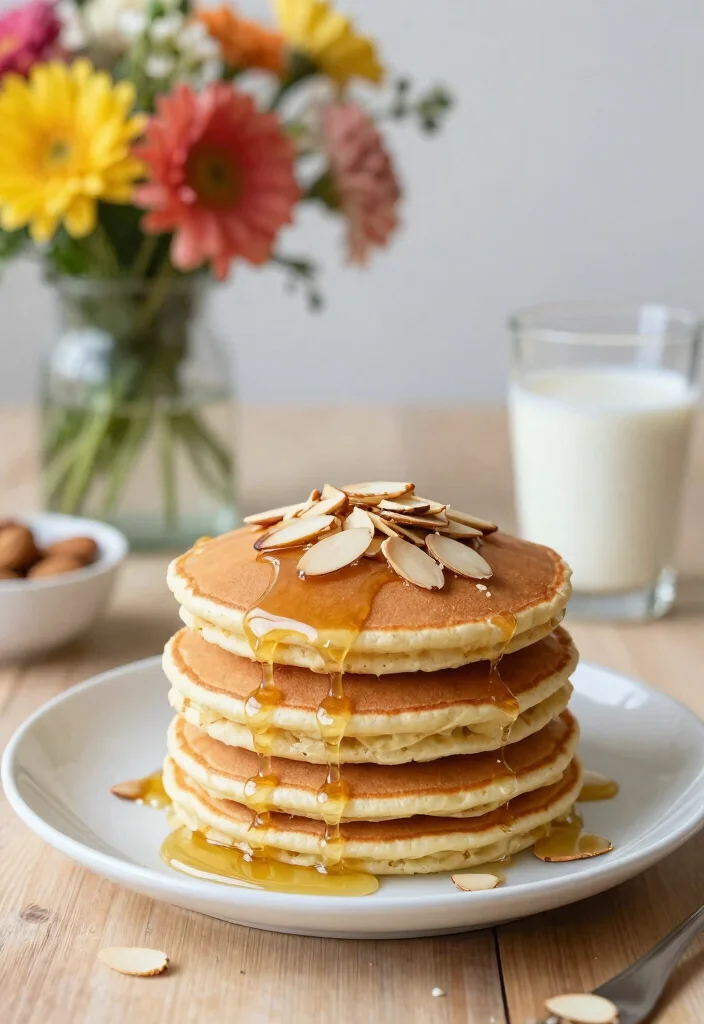 18 Protein Pancake Recipes With Protein Powder for Healthy Mornings - 15. Vanilla Almond Protein Pancakes 1