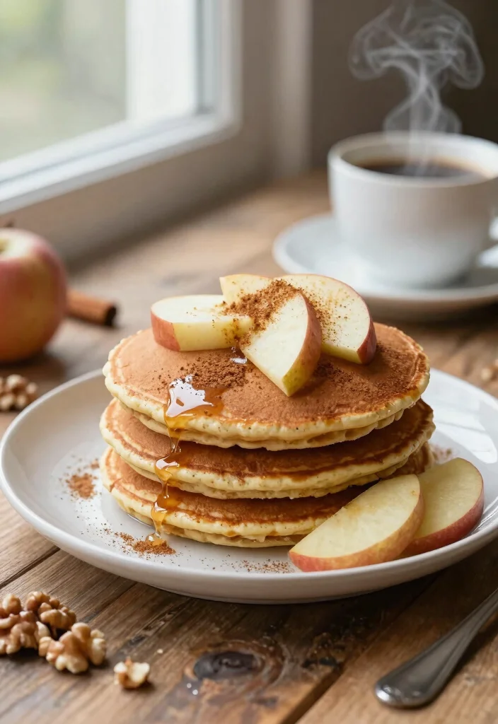 18 Protein Pancake Recipes With Protein Powder for Healthy Mornings - 4. Apple Cinnamon Protein Pancakes 1