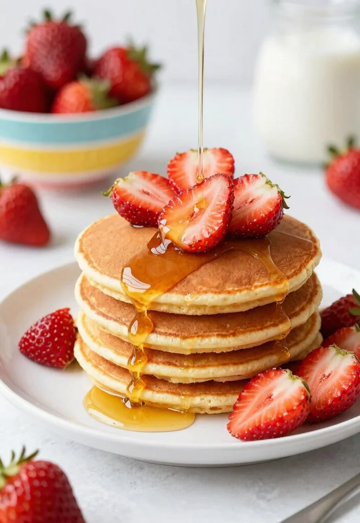 18 Protein Pancake Recipes With Protein Powder for Healthy Mornings - 6. Strawberry Protein Pancakes 1