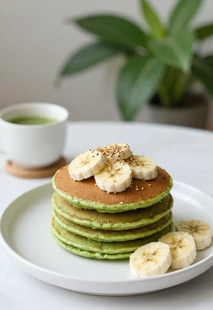 18 Protein Pancake Recipes With Protein Powder for Healthy Mornings - 7. Matcha Protein Pancakes 1