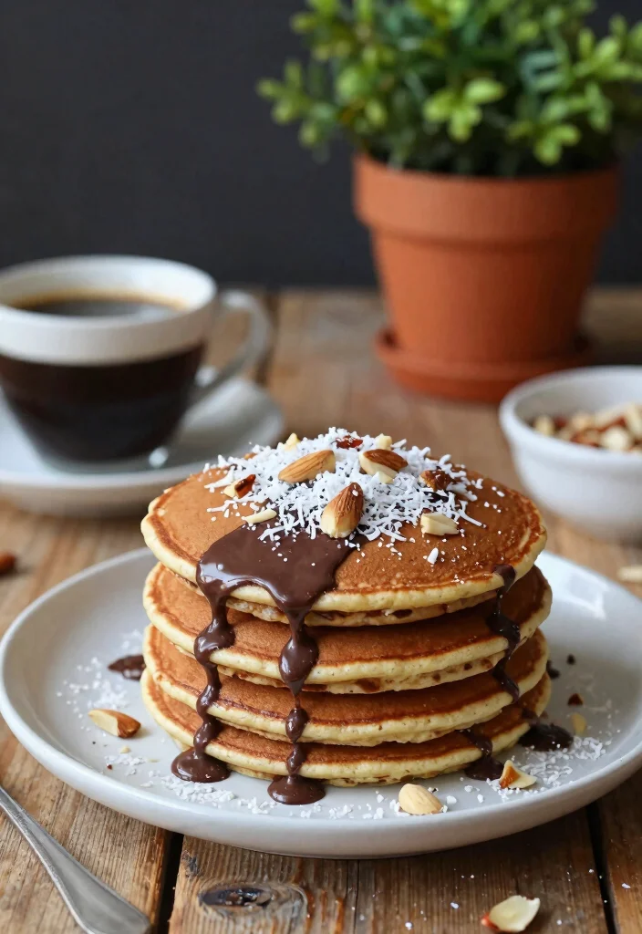 18 Protein Pancake Recipes With Protein Powder for Healthy Mornings - 9. Almond Joy Protein Pancakes 1