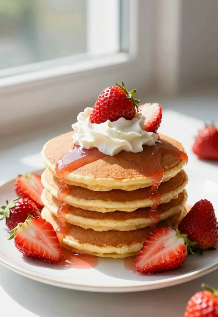 18 Small Batch Pancake Recipes Perfect for Fresh Homemade Pancakes - 10. Strawberry Shortcake Pancakes 1