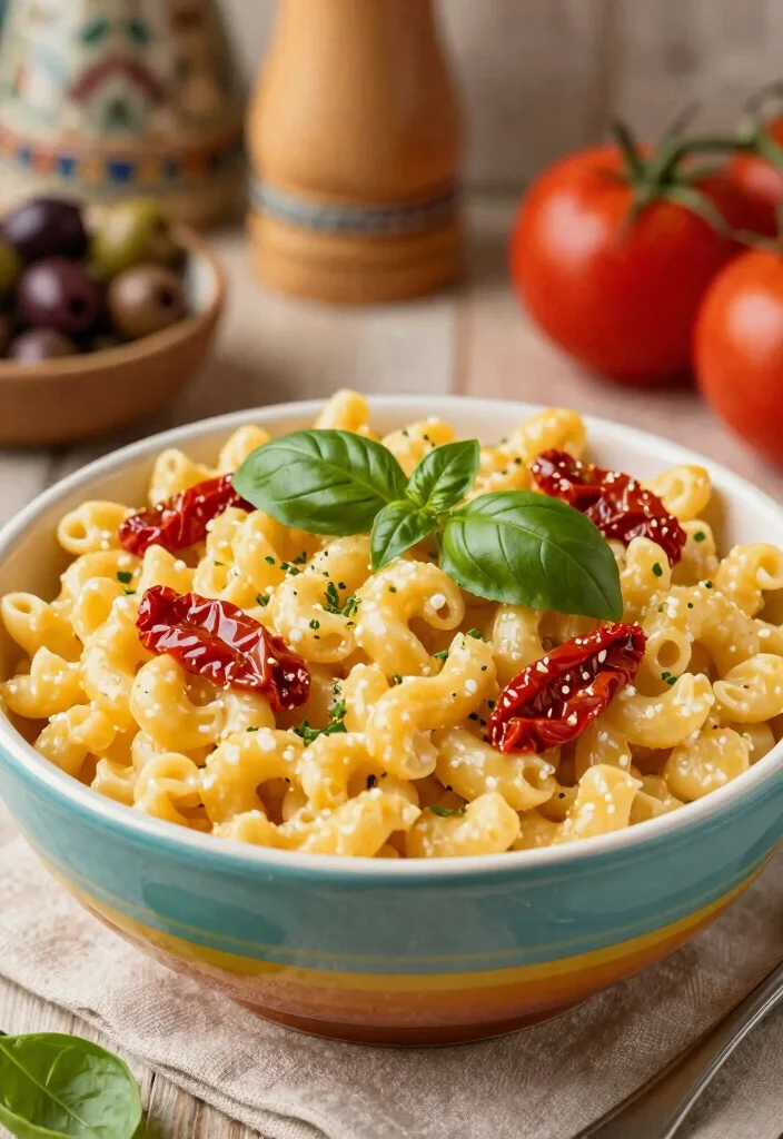 18 Smoked Gouda Mac and Cheese Variations to Try - 7. Mediterranean Smoked Gouda Mac and Cheese 1