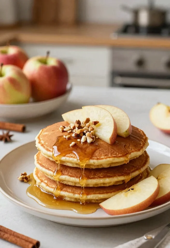 18 Vegan Pancake Recipes That Are Soft, Fluffy, and Egg Free - 10. Apple Cinnamon Vegan Pancakes 1