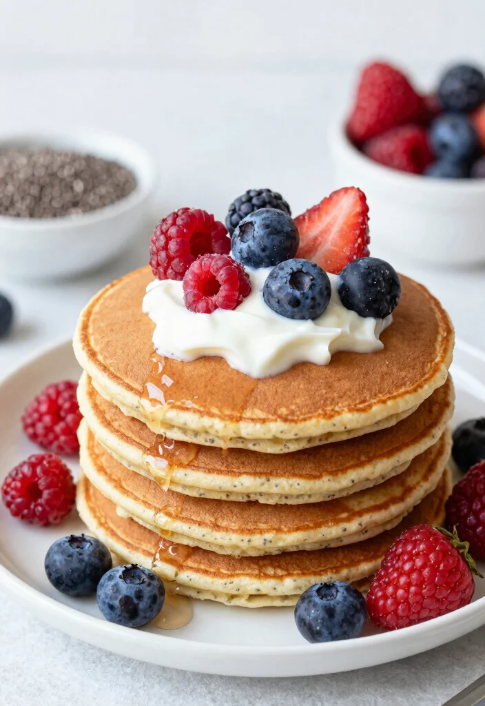 18 Vegan Pancake Recipes That Are Soft, Fluffy, and Egg Free - 11. Chia Seed Vegan Pancakes 1