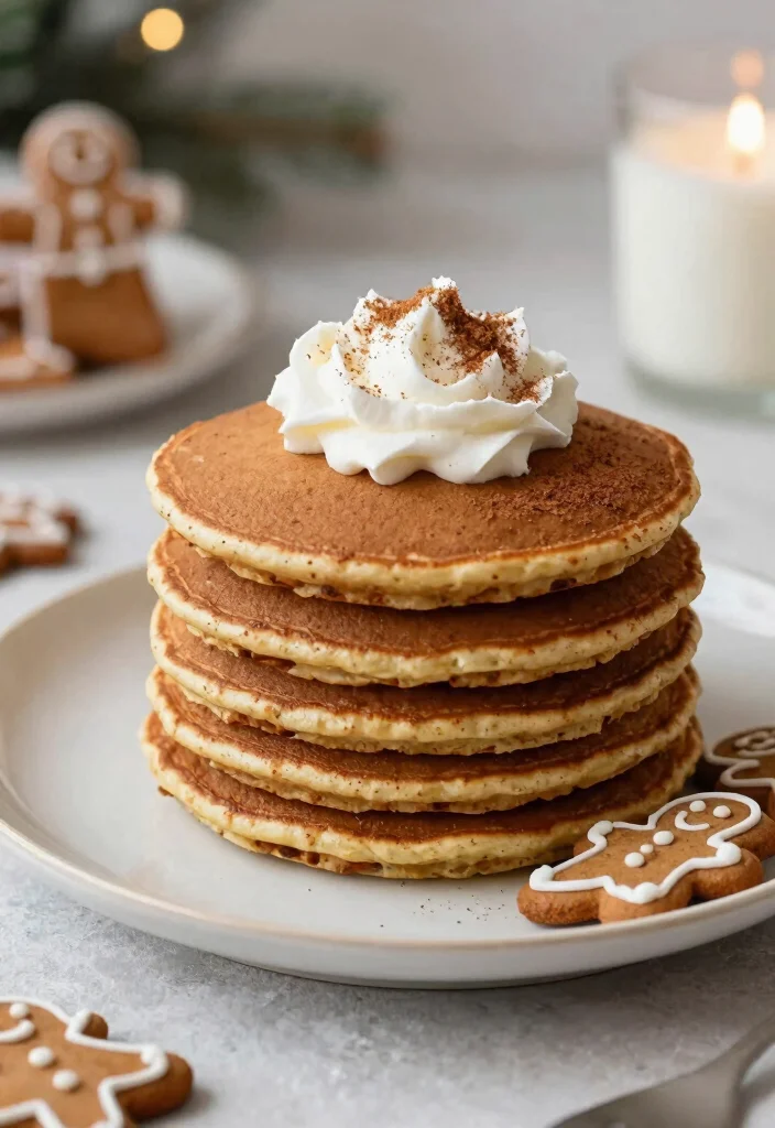 18 Vegan Pancake Recipes That Are Soft, Fluffy, and Egg Free - 17. Gingerbread Vegan Pancakes 1
