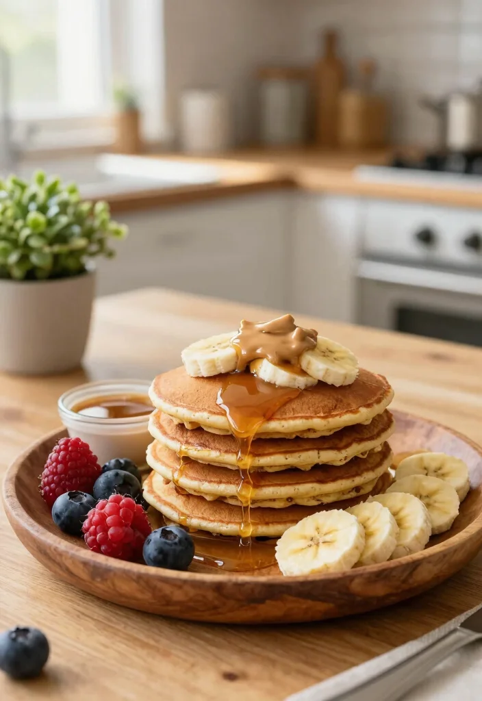 18 Vegan Pancake Recipes That Are Soft, Fluffy, and Egg Free - 2. Banana Oat Vegan Pancakes 1