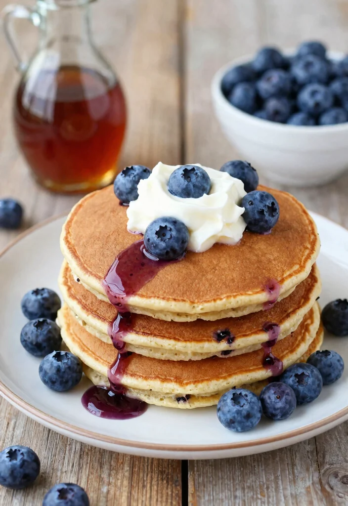 19 Best Pancake Recipes for Fluffy, Golden, and Easy Breakfasts - 3. Blueberry Whole Wheat Pancakes 1