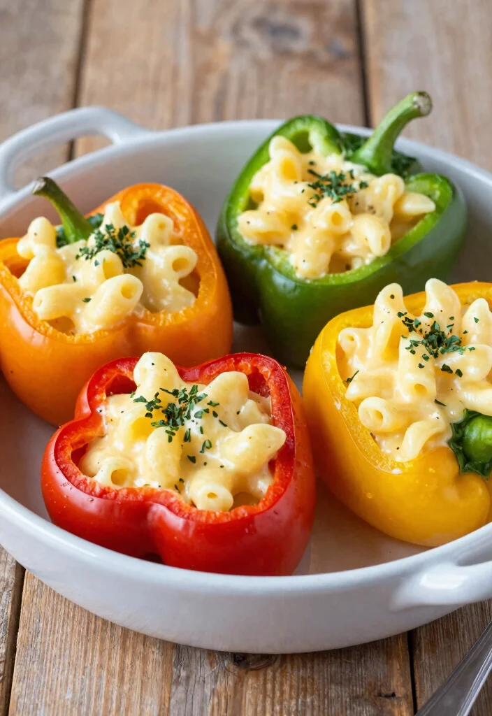 19 Boxed Mac and Cheese Hacks and Upgrades - 16. Mac and Cheese Stuffed Peppers 1