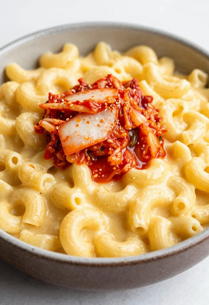 19 Boxed Mac and Cheese Hacks and Upgrades - 17. Kimchi Mac and Cheese 1
