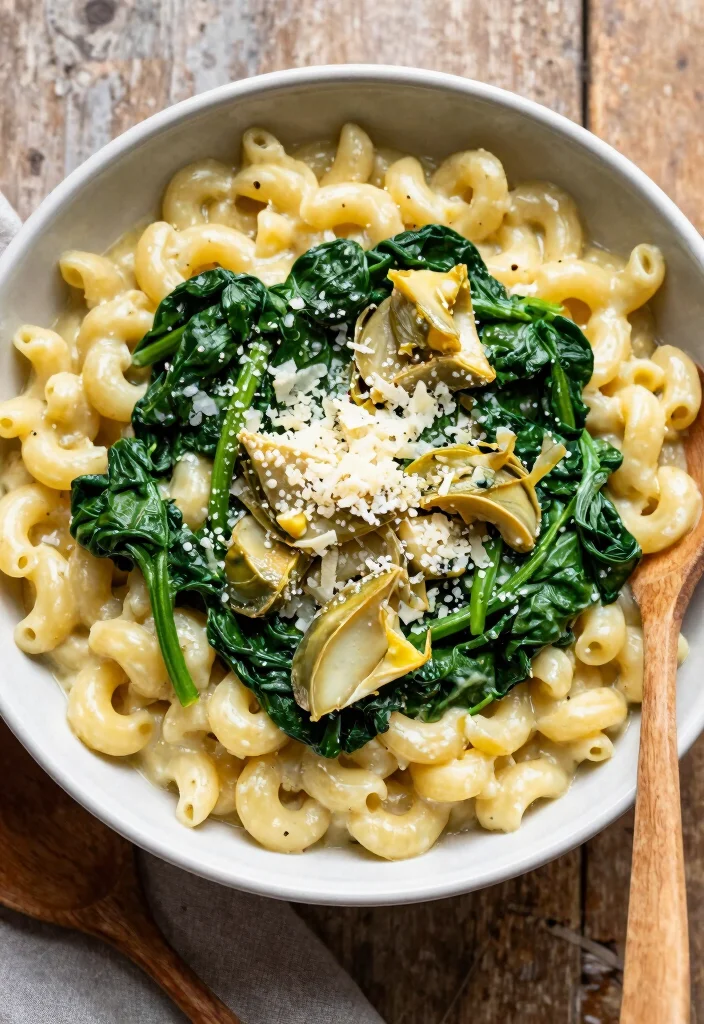 19 Boxed Mac and Cheese Hacks and Upgrades - 4. Creamy Spinach and Artichoke Blend 1