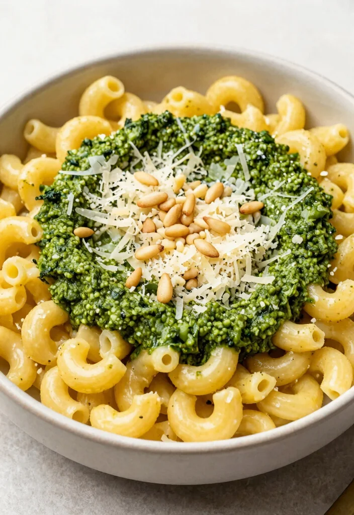 19 Boxed Mac and Cheese Hacks and Upgrades - 9. Pesto Perfection 1