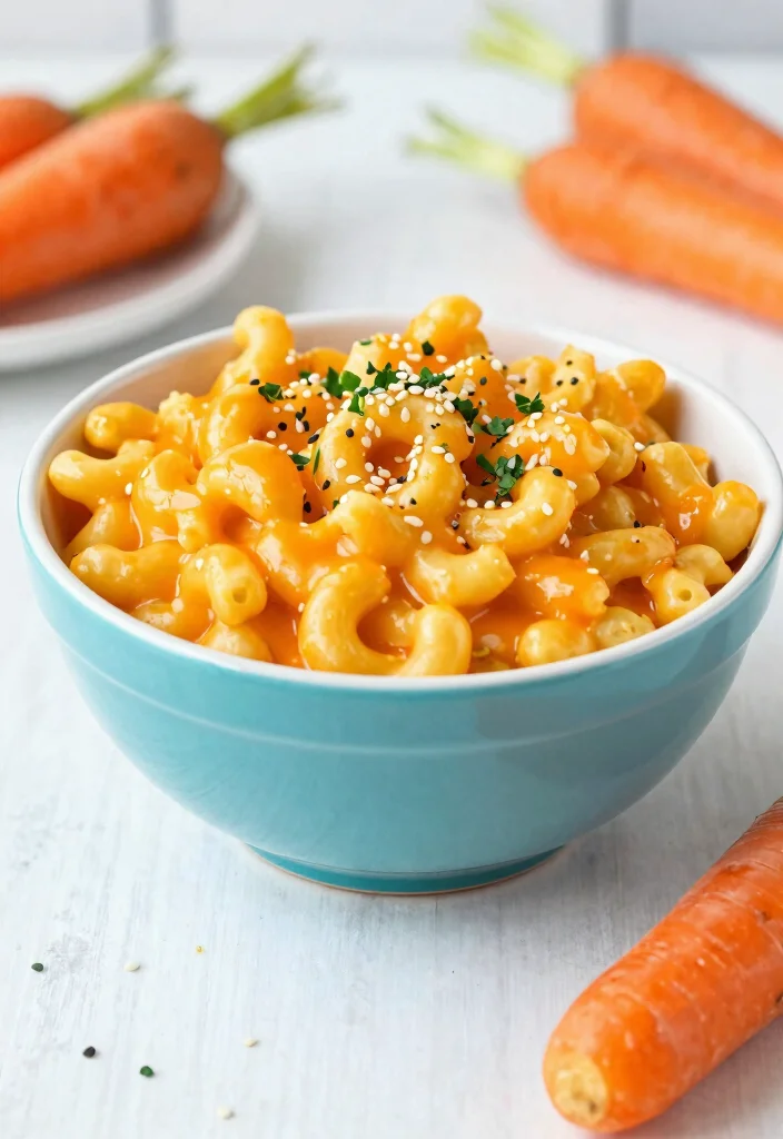 19 Easy Vegan Mac and Cheese Recipes (5 Ingredients) - 15. Carrot Ginger Vegan Mac and Cheese 1