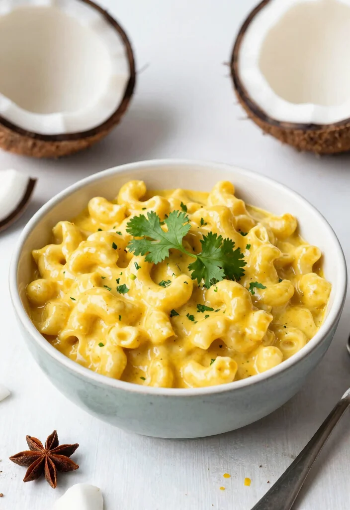 19 Easy Vegan Mac and Cheese Recipes (5 Ingredients) - 16. Coconut Curry Vegan Mac and Cheese 1