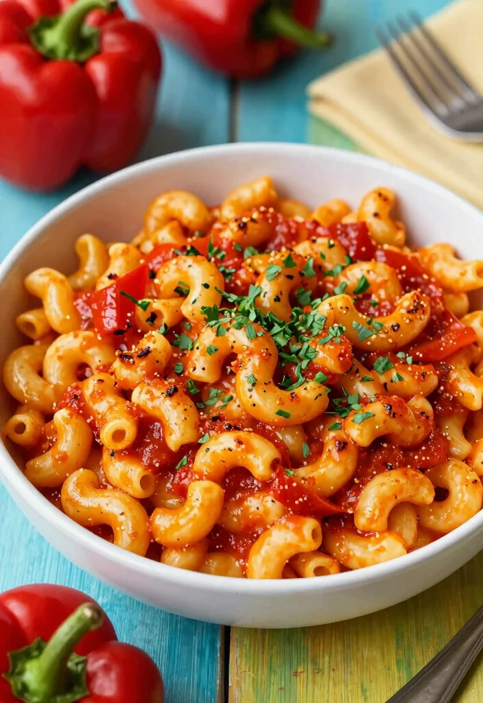 19 Easy Vegan Mac and Cheese Recipes (5 Ingredients) - 17. Roasted Red Pepper Vegan Mac and Cheese 1