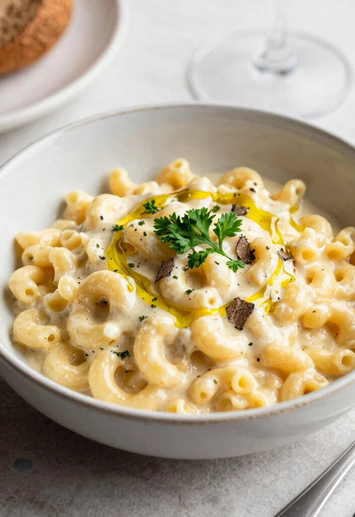 19 Easy Vegan Mac and Cheese Recipes (5 Ingredients) - 19. Truffle Oil Vegan Mac and Cheese 1