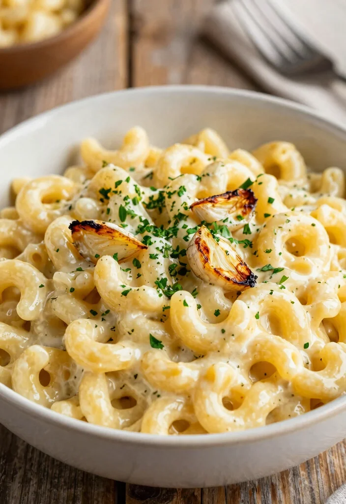 19 Easy Vegan Mac and Cheese Recipes (5 Ingredients) - 7. Garlic Herb Vegan Mac and Cheese 1
