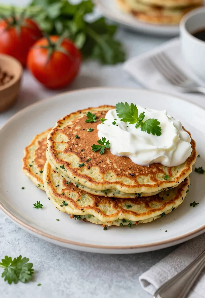 19 Gluten Free Pancake Recipes That Taste Just Like Classic Pancakes - 17. Savory Herb Pancakes 1
