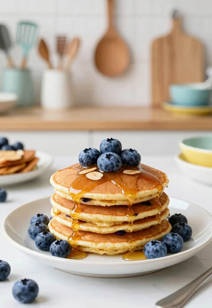 19 Gluten Free Pancake Recipes That Taste Just Like Classic Pancakes - 9. Blueberry Almond Pancakes 1