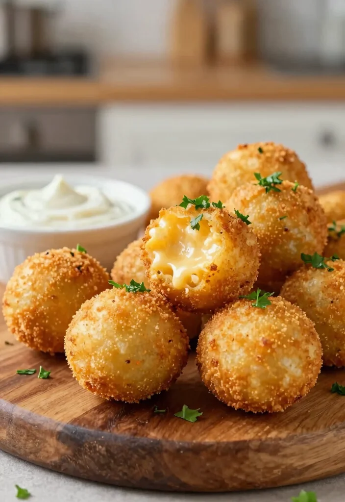 19 Gourmet Mac and Cheese Balls with International Flavors - 1. Classic American Fried Mac and Cheese Balls 1