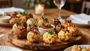 19 Gourmet Mac and Cheese Balls with International Flavors