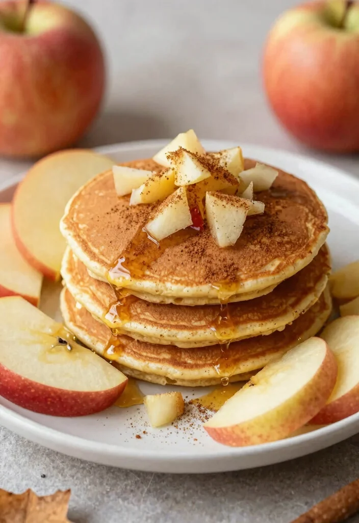 19 Healthy Protein Pancake Recipes That Taste Amazing - 12. Apple Cinnamon Protein Pancakes 1