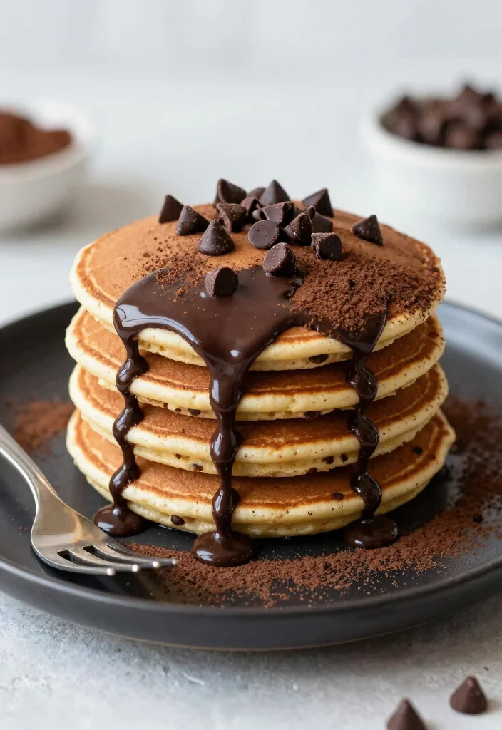 19 Healthy Protein Pancake Recipes That Taste Amazing - 2. Chocolate Chip Protein Pancakes 1
