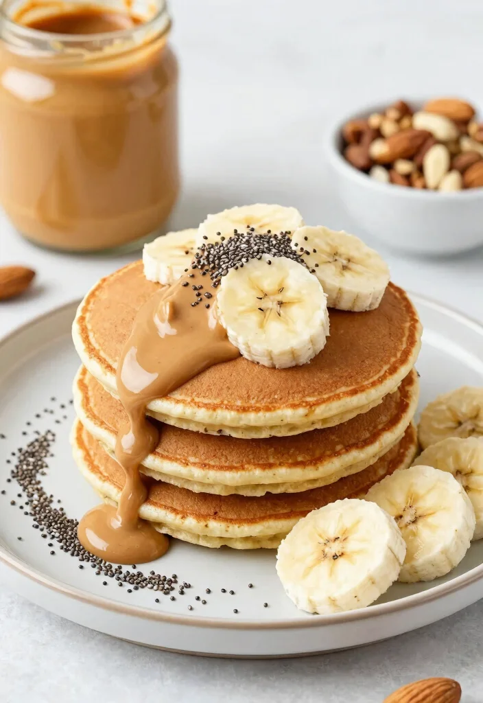 19 Healthy Protein Pancake Recipes That Taste Amazing - 5. Almond Butter Protein Pancakes 1