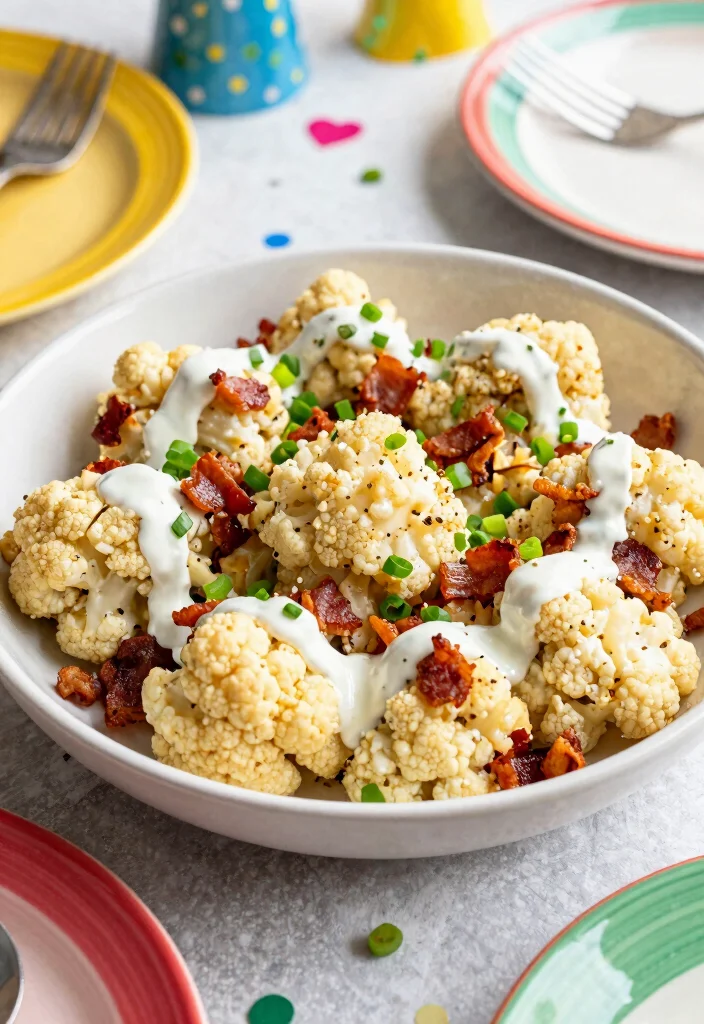 19 Keto Cauliflower Mac and Cheese Variations - 13. Loaded Cauliflower Mac 1