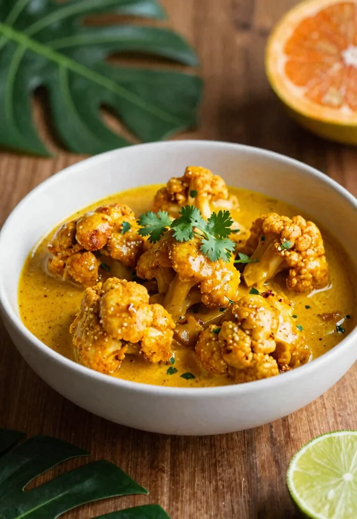 19 Keto Cauliflower Mac and Cheese Variations - 14. Coconut Curry Cauliflower Mac 1