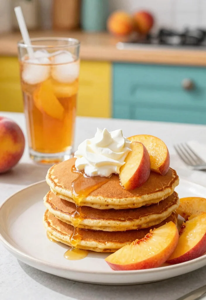 20 Almond Flour Pancake Recipes for Healthy Low Carb Breakfasts - 15. Almond Flour Peach Pancakes 1