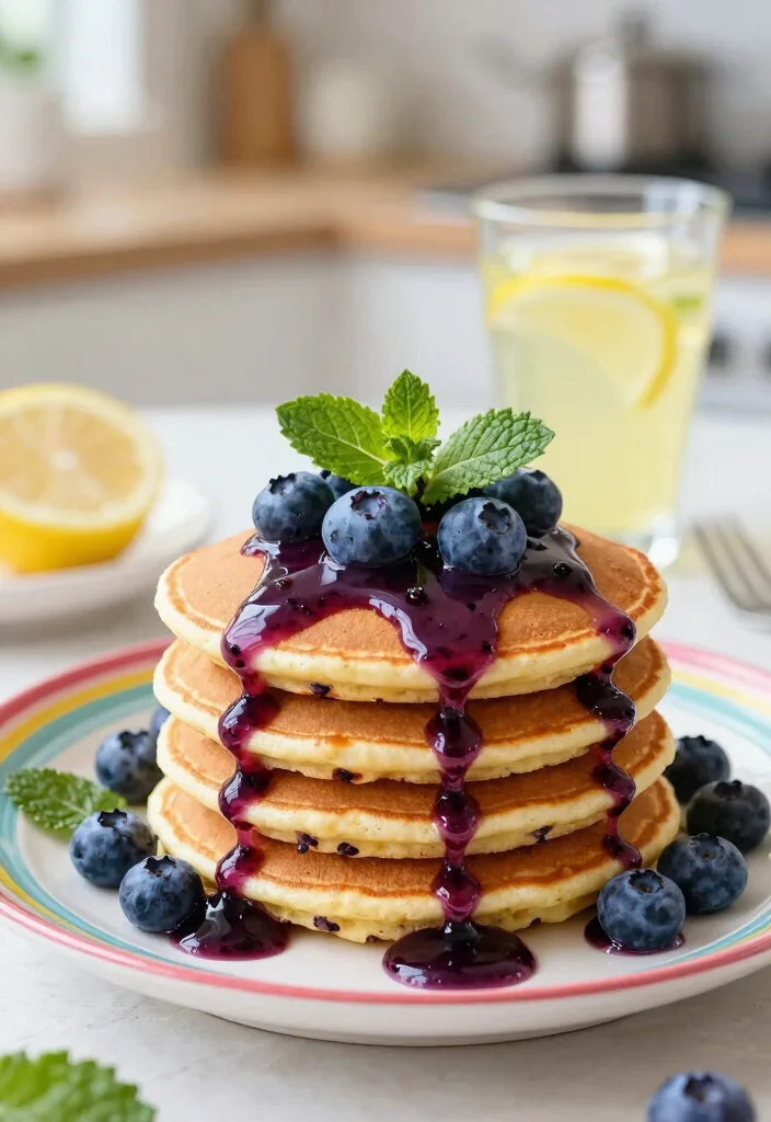20 Almond Flour Pancake Recipes for Healthy Low Carb Breakfasts - 4. Almond Flour Blueberry Pancakes 1
