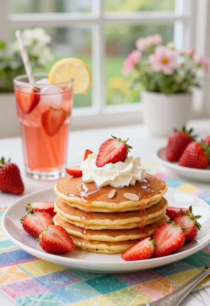 20 Almond Flour Pancake Recipes for Healthy Low Carb Breakfasts - 8. Almond Flour Strawberry Pancakes 1