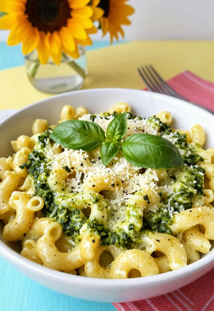20 Best Smoked Mac and Cheese Recipes for BBQs - 11. Pesto Smoked Mac and Cheese 1