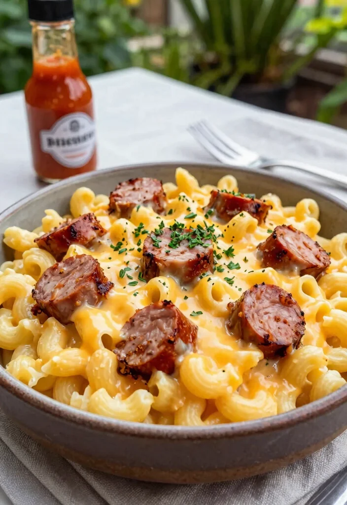 20 Best Smoked Mac and Cheese Recipes for BBQs - 6. Mac and Cheese with Smoked Sausage 1