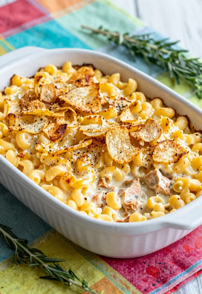 20 Buffalo Chicken Mac and Cheese Baked Recipes - 10. Buffalo Chicken Mac and Cheese Bake with Ranch Seasoning 1