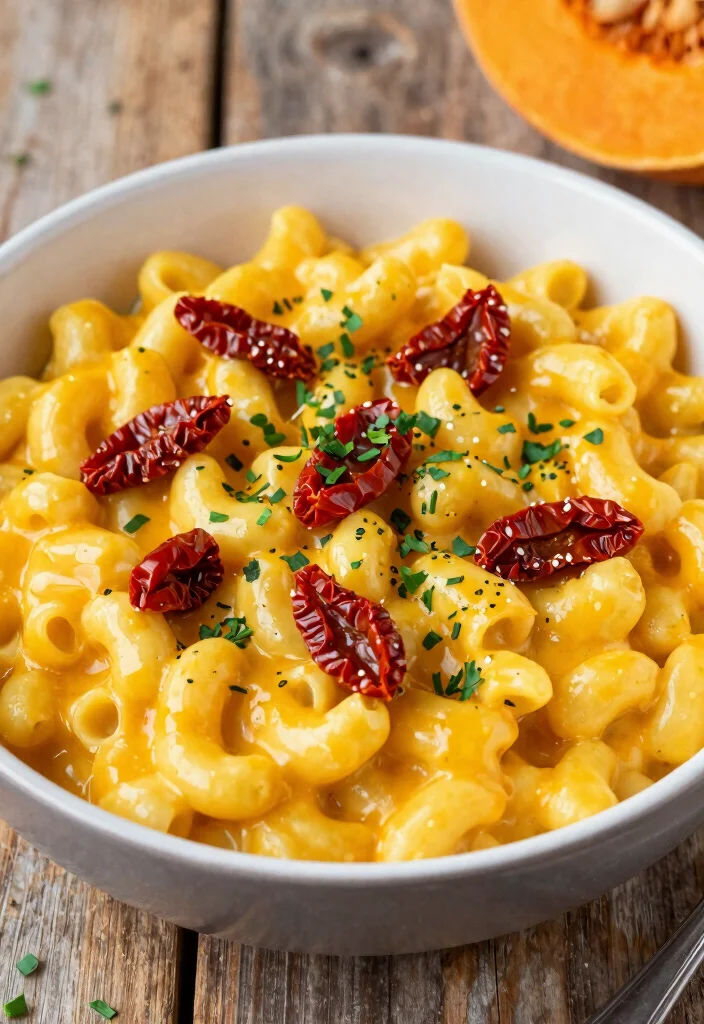 20 Butternut Squash Mac and Cheese Vegan Twists - 10. Butternut Squash Mac with Sun-Dried Tomatoes 1