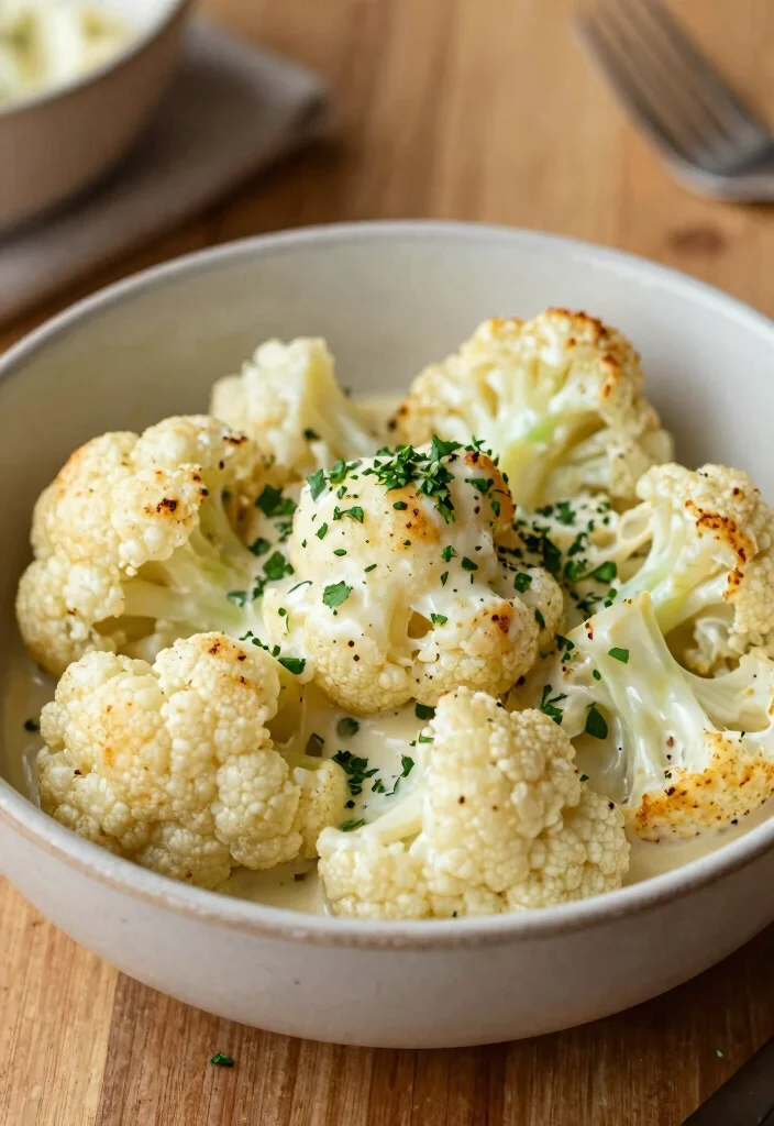 20 Cauliflower Mac and Cheese Recipes (Keto-Friendly) - 10. Herb and Garlic Cauliflower Mac 1