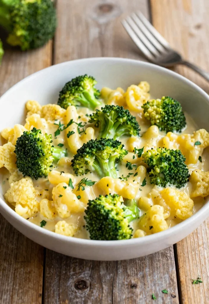20 Cauliflower Mac and Cheese Recipes (Keto-Friendly) - 12. Cheesy Broccoli Cauliflower Mac 1