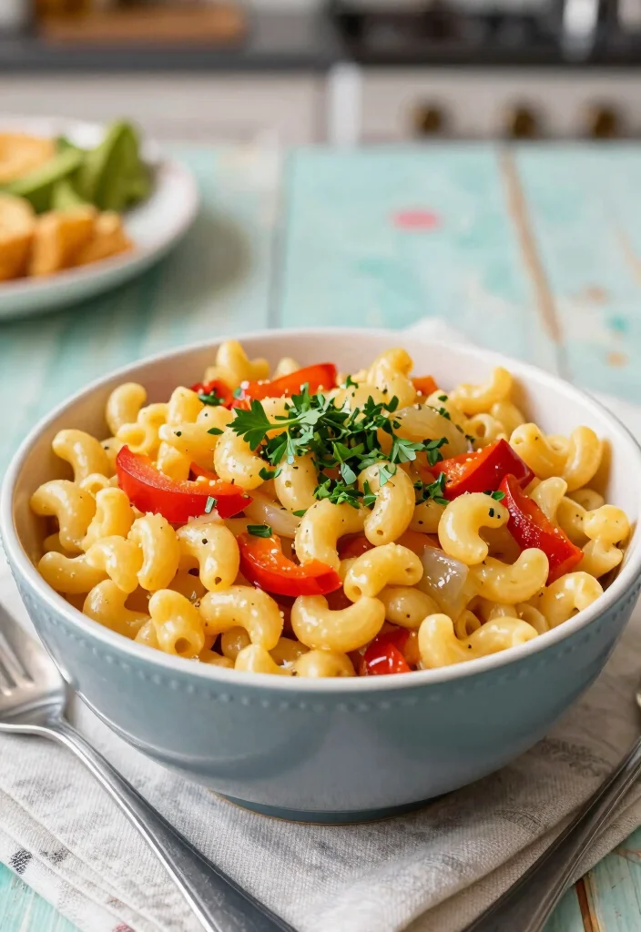 20 Chick-fil-A Mac and Cheese Copycat Recipes - 16. Mac and Cheese with Peppers and Onions 1