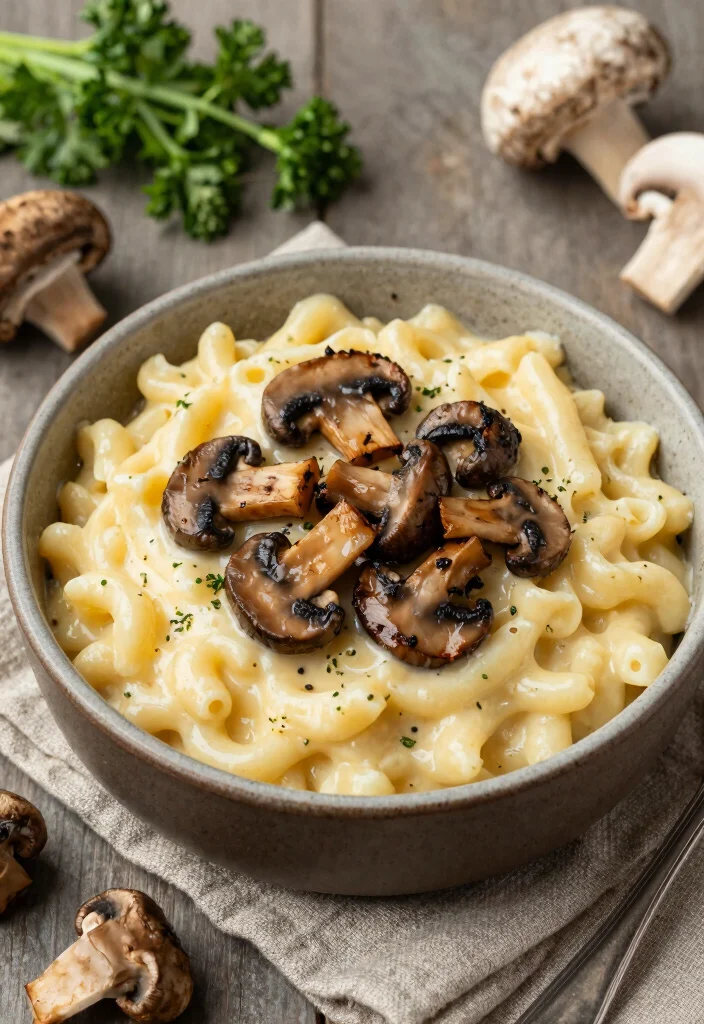 20 Chick-fil-A Mac and Cheese Copycat Recipes - 7. Creamy Mushroom Mac and Cheese 1