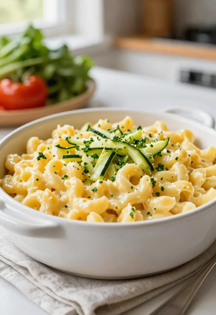 20 Gouda Mac and Cheese Recipes (Creamy Ideas) - 15. Gouda Mac and Cheese with Zucchini 1