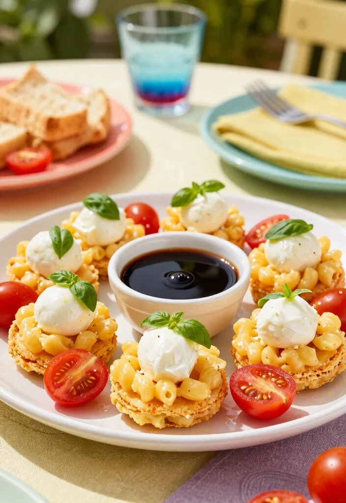 20 Mac and Cheese Bites Recipes (Party Perfect) - 12. Caprese Mac and Cheese Bites 1