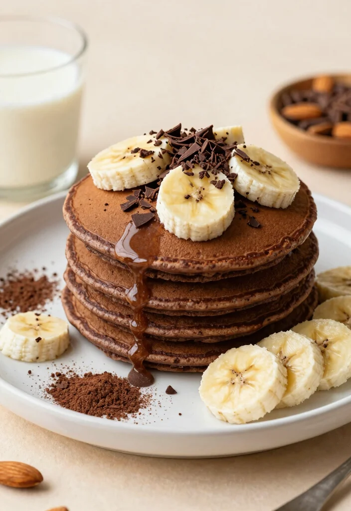 20 Pancake Recipes Without Butter That Stay Soft and Moist - 12. Chocolate Banana Protein Pancakes 1