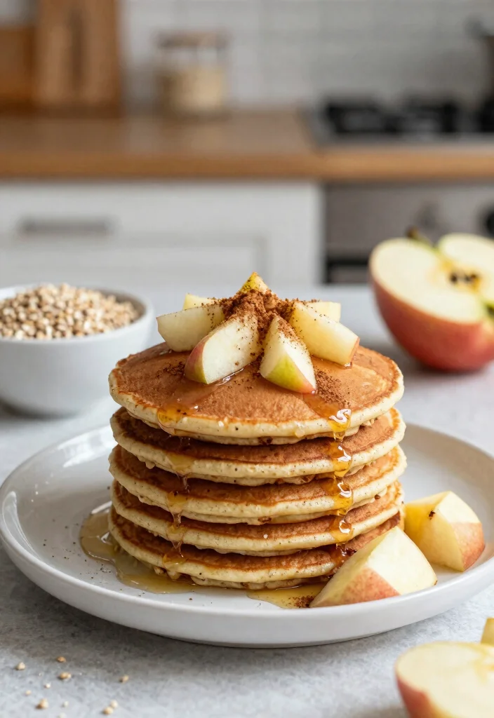 20 Pancake Recipes Without Butter That Stay Soft and Moist - 20. Apple Cinnamon Quinoa Pancakes 1