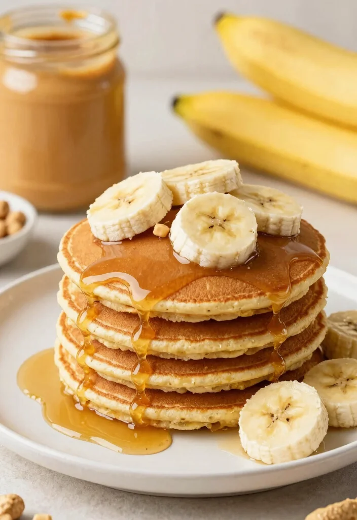 20 Pancake Recipes Without Butter That Stay Soft and Moist - 8. Peanut Butter Banana Pancakes 1