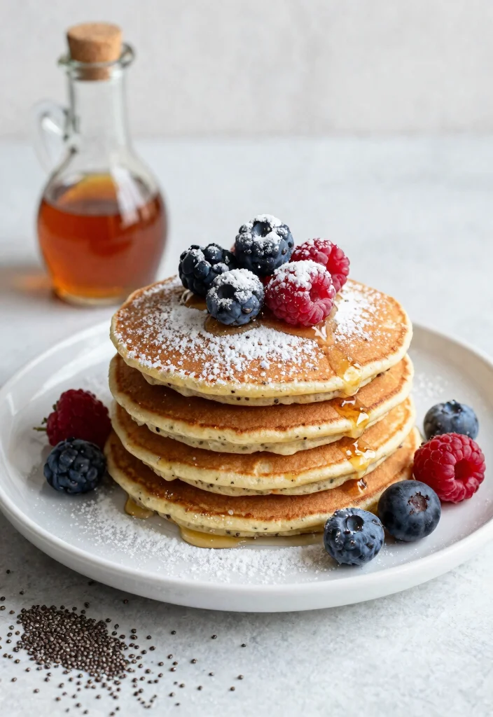 20 Pancake Recipes Without Eggs for Easy Eggless Breakfasts - 10. Chia Seed Pancakes 1